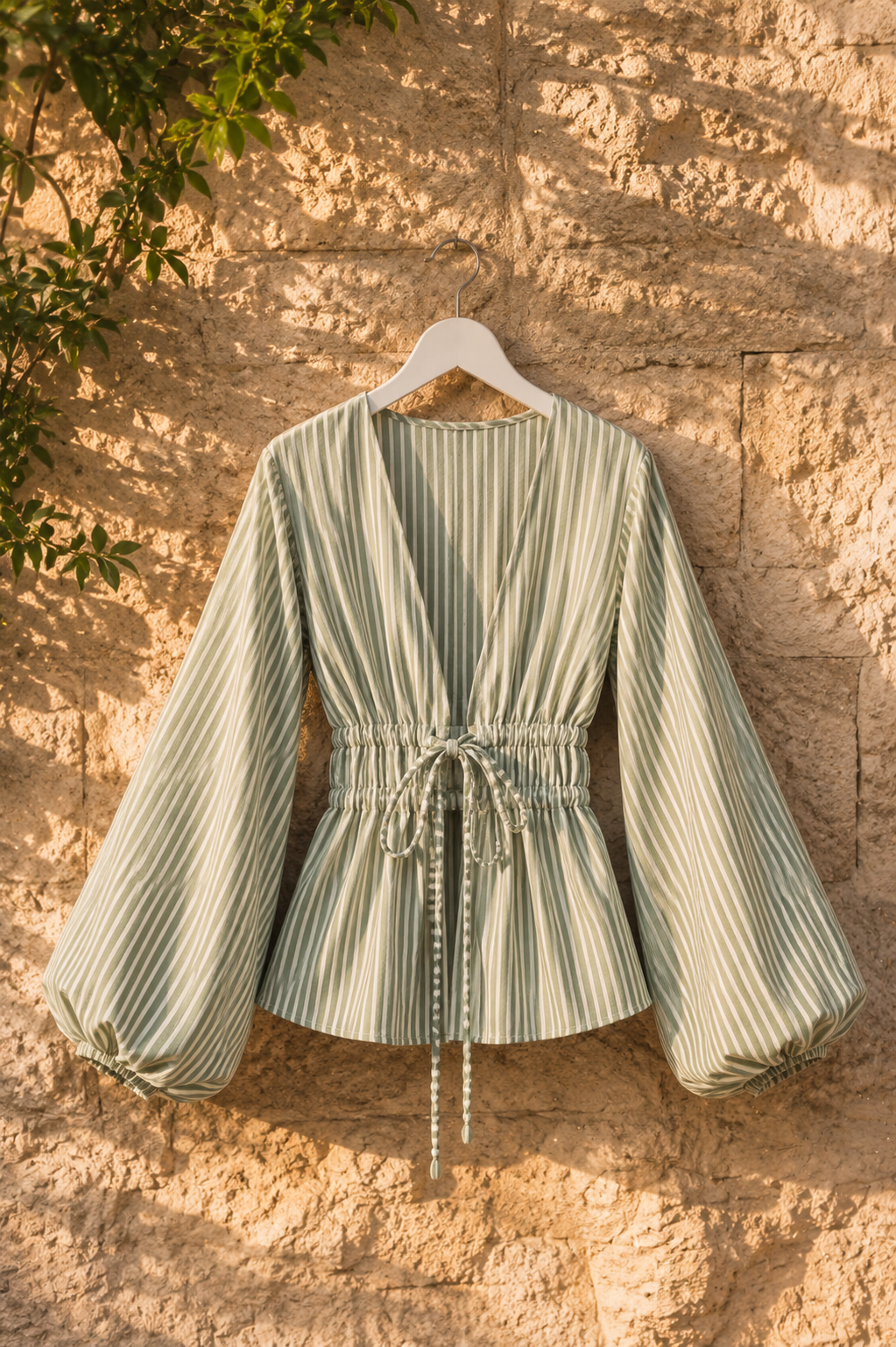 Chemise Manches Bouffantes Nœud — 8 Coloris | Style Modest Chic Féminin