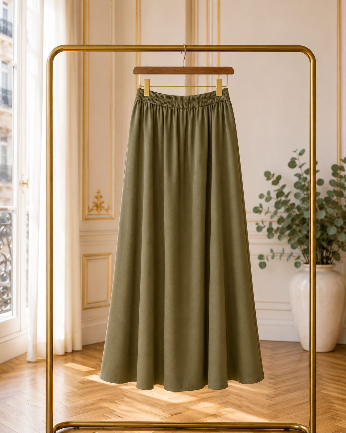 Ensemble 2 Pièces Femme – Top & Jupe Longue Style Dubaï Élégant & Modeste