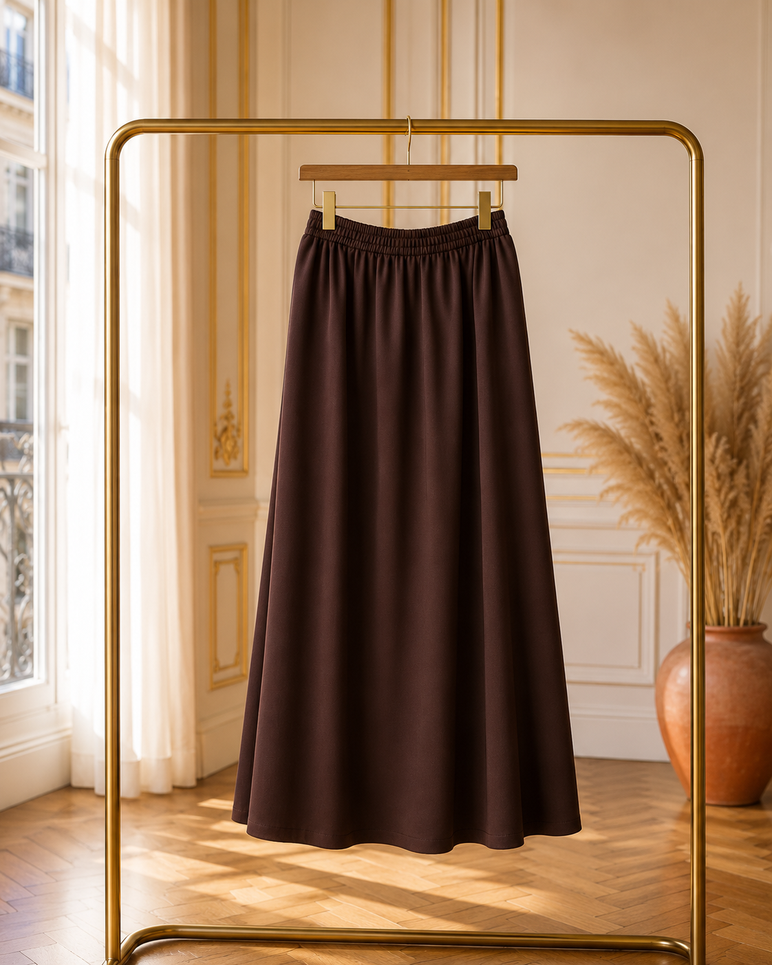 Ensemble 2 Pièces Femme – Top & Jupe Longue Style Dubaï Élégant & Modeste