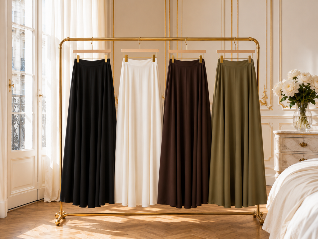 Ensemble 2 Pièces Femme – Top & Jupe Longue Style Dubaï Élégant & Modeste