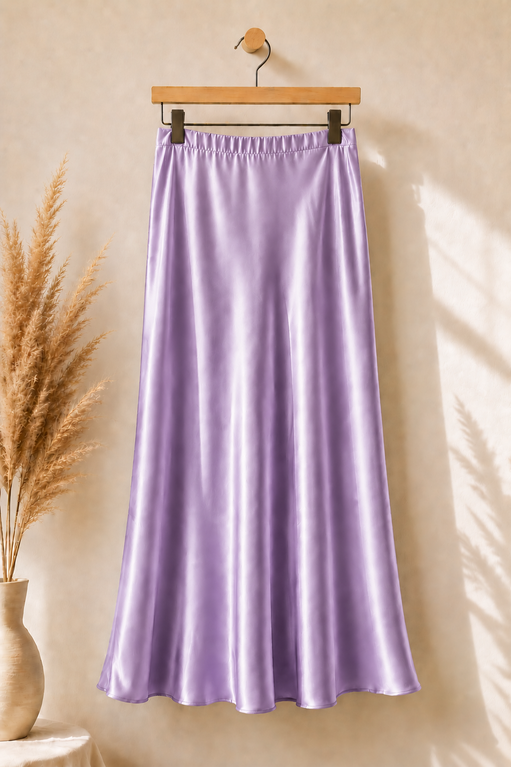 jupe longue satinée, jupe évasée femme, jupe modest fashion, jupe fishtail, jupe satin femme voilée, jupe longue élégante, jupe musulmane, jupe tendance 2026