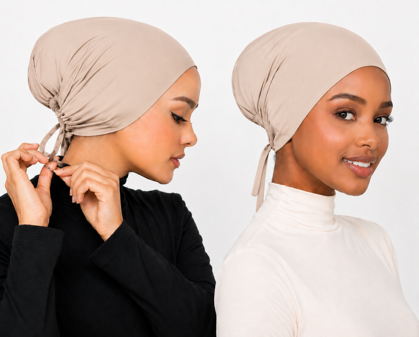 Bonnet Sous-Hijab Femme Modal Doux - Turban Intérieur Antidérapant