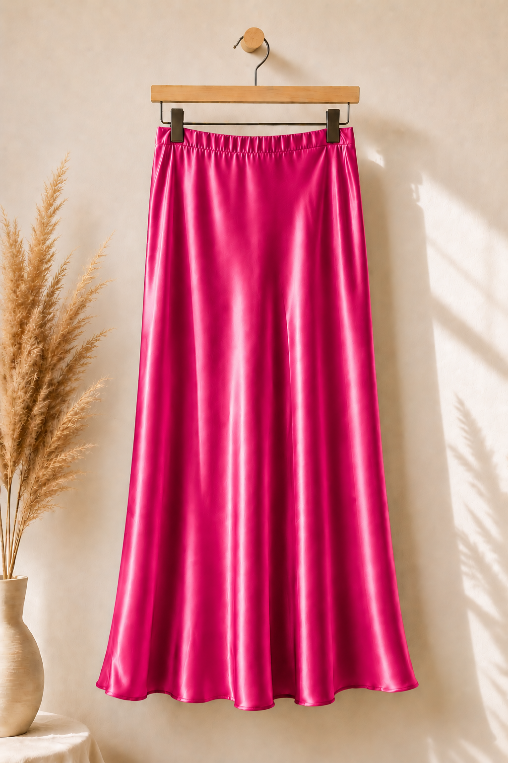 jupe longue satinée, jupe évasée femme, jupe modest fashion, jupe fishtail, jupe satin femme voilée, jupe longue élégante, jupe musulmane, jupe tendance 2026