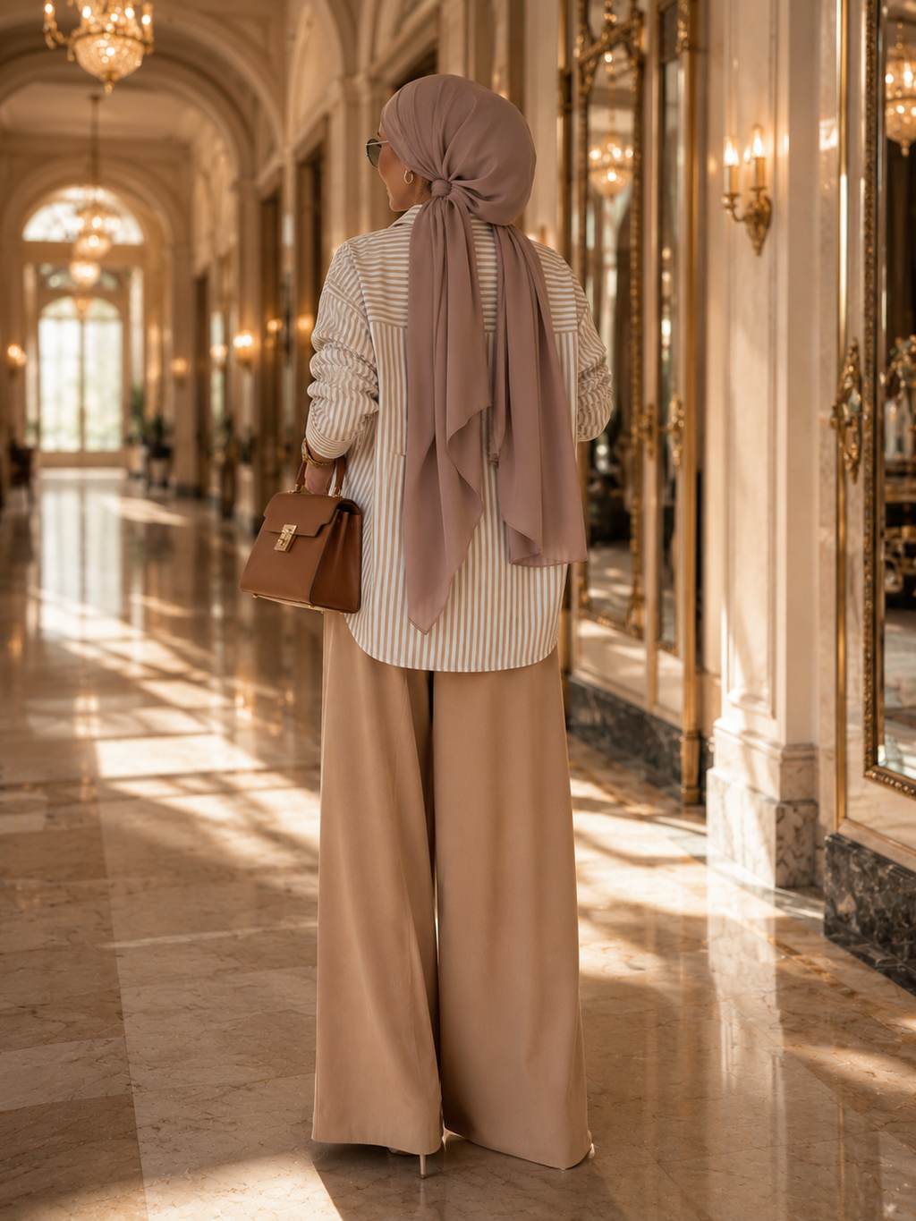Chemise Longue Rayée Femme – Coupe Loose Élégante & Modeste