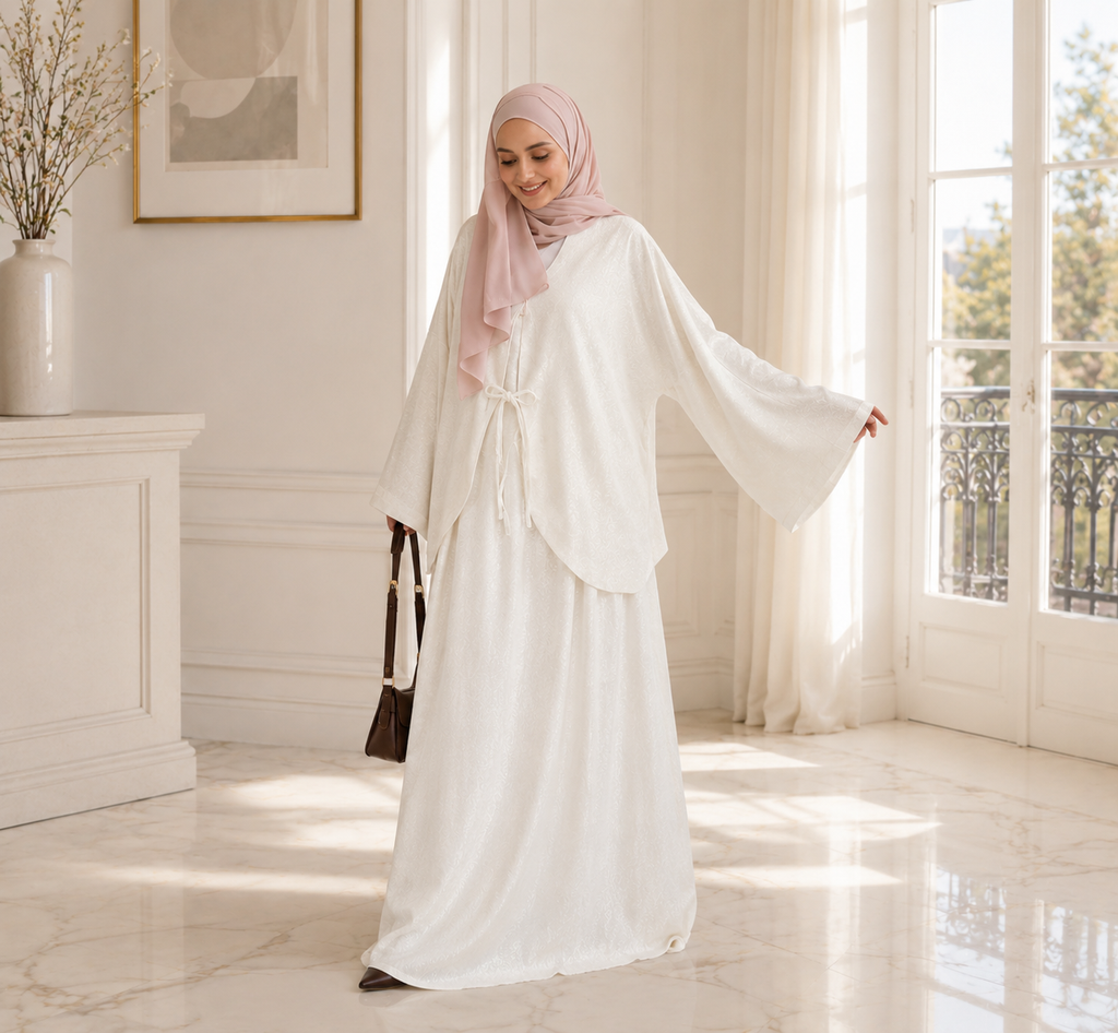 Ensemble Modest 2 Pièces Femme – Veste & Jupe Longue Style Élégant