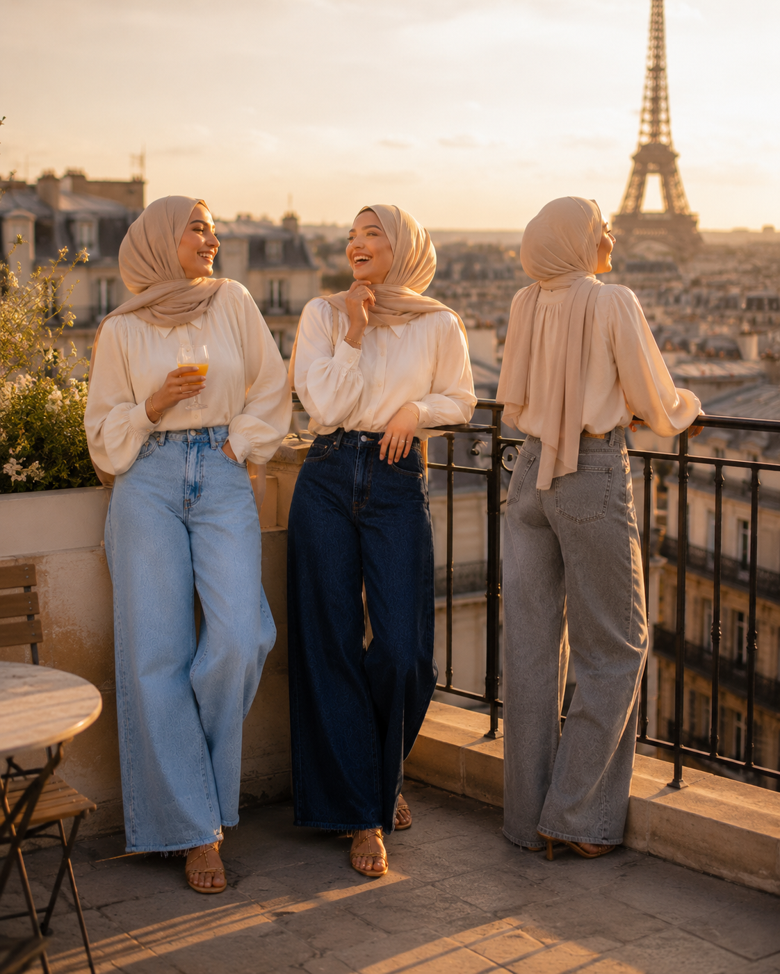 Jean Large Femme - Coupe Droite Élégante & Modeste