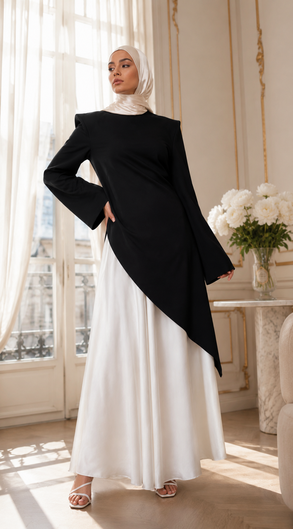Ensemble 2 Pièces Femme – Top & Jupe Longue Style Dubaï Élégant & Modeste
