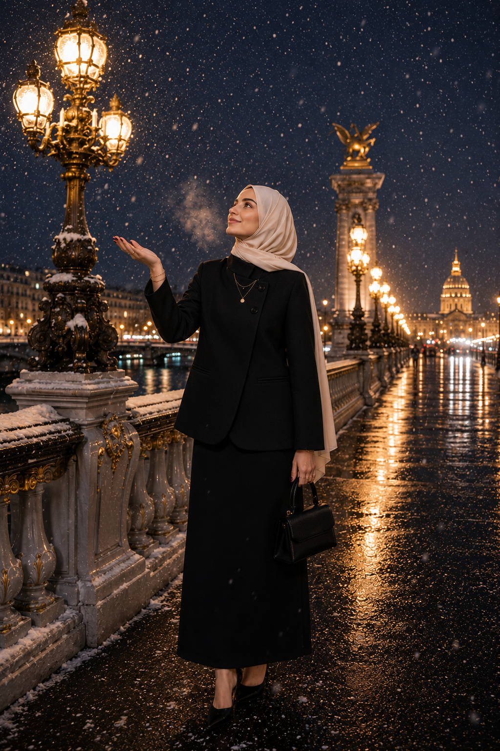 Blazer Élégant Col Montant Bouton Unique — Veste Chic Modest | Taupe , Noir