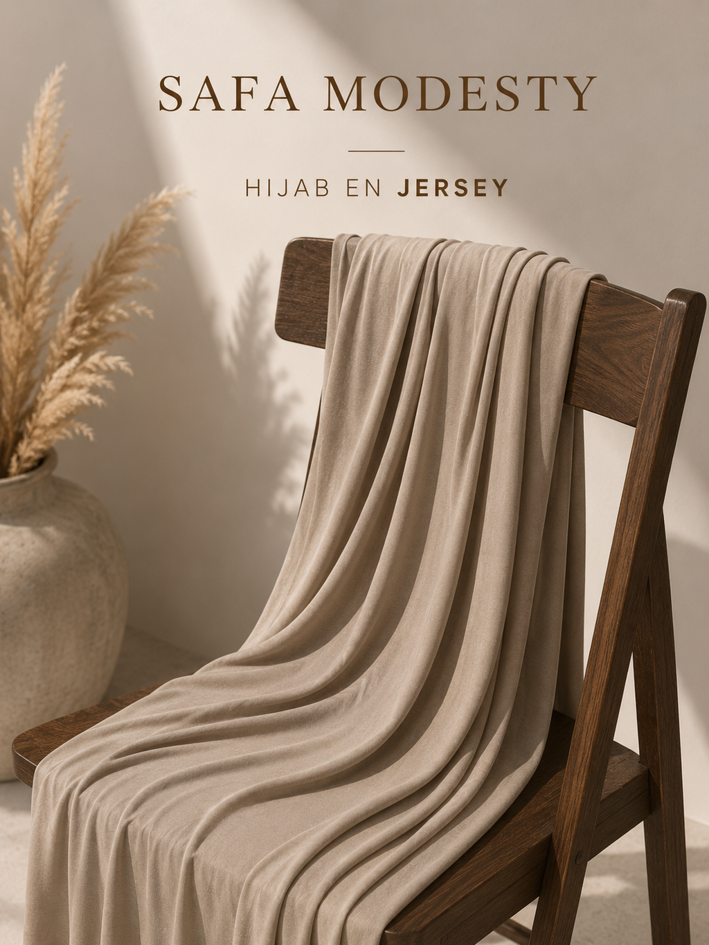 Hijab Jersey Femme – Écharpe Longue Douce & Élastique