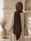 Hijab Jersey Femme – Écharpe Longue Douce & Élastique