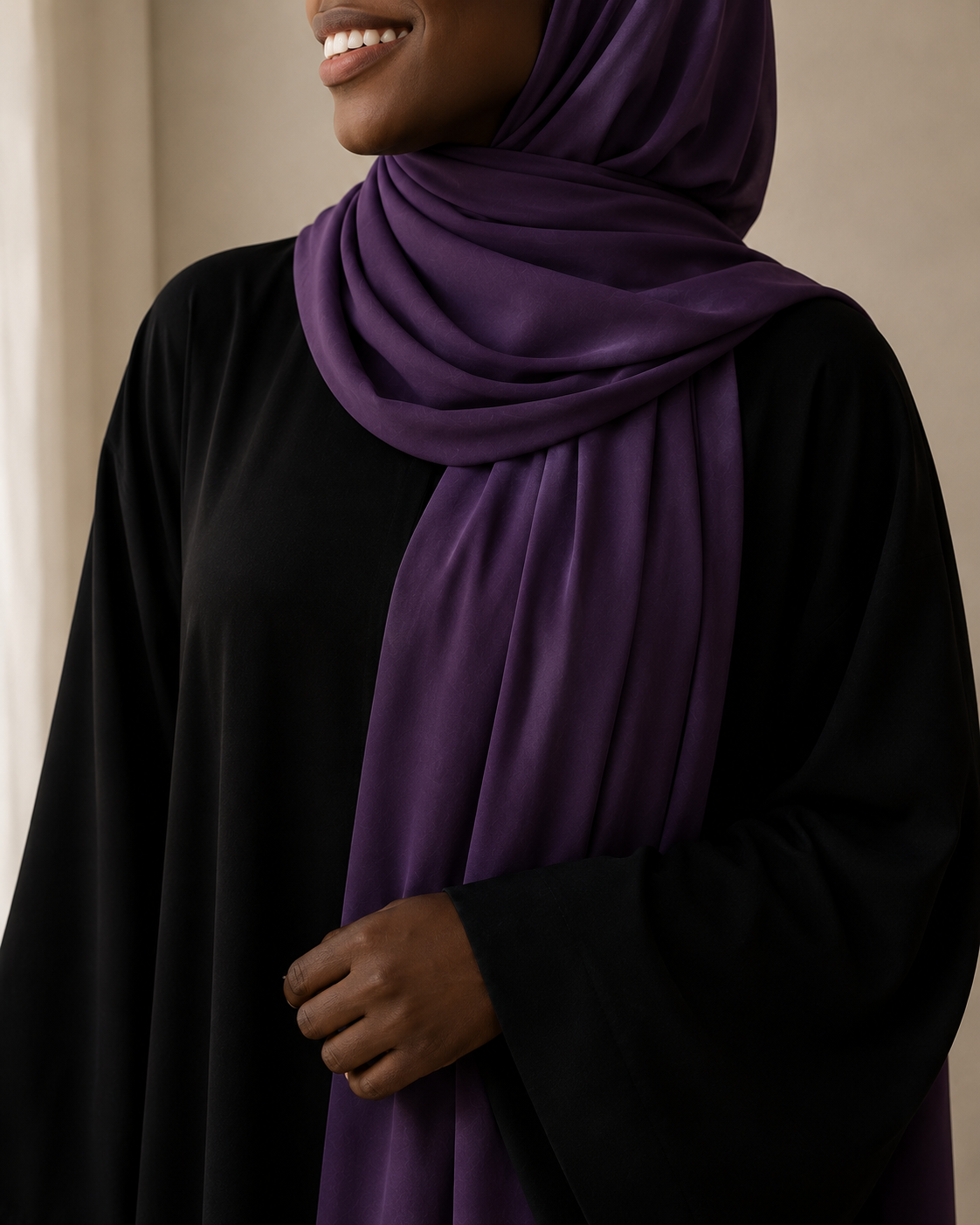Hijab Jersey Femme – Écharpe Longue Douce & Élastique