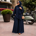 Ensemble 2 Pièces Femme – Chemise Longue & Pantalon Large Modest