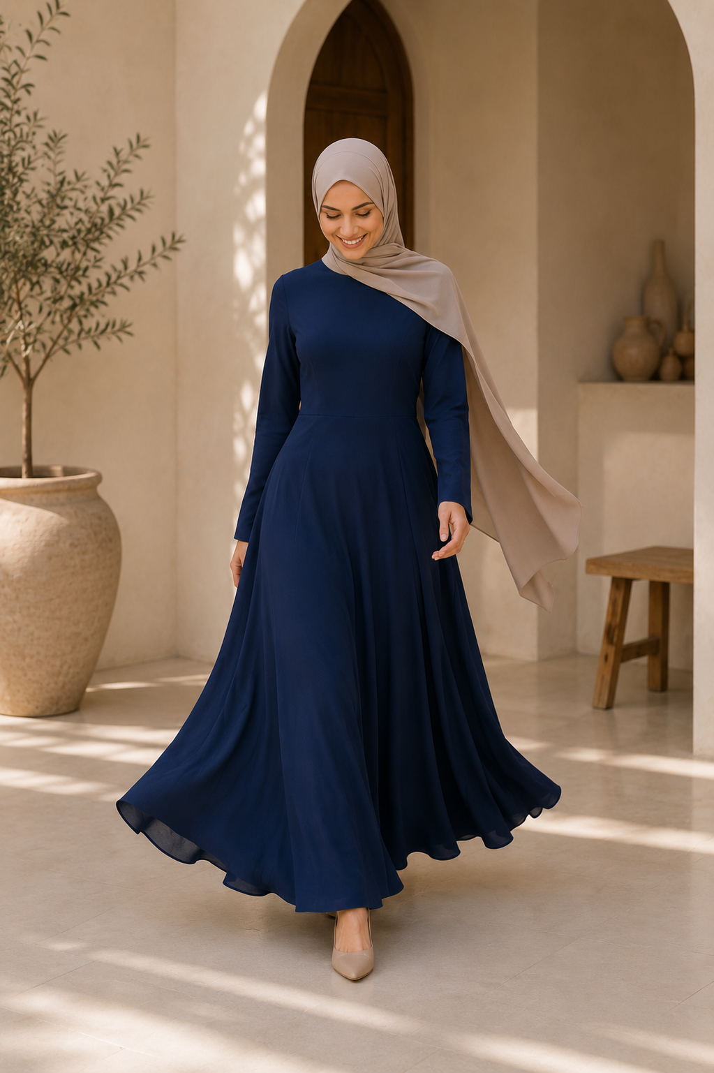 Abaya Longue Femme – Robe Élégante Style Dubaï pour Occasions Spéciales