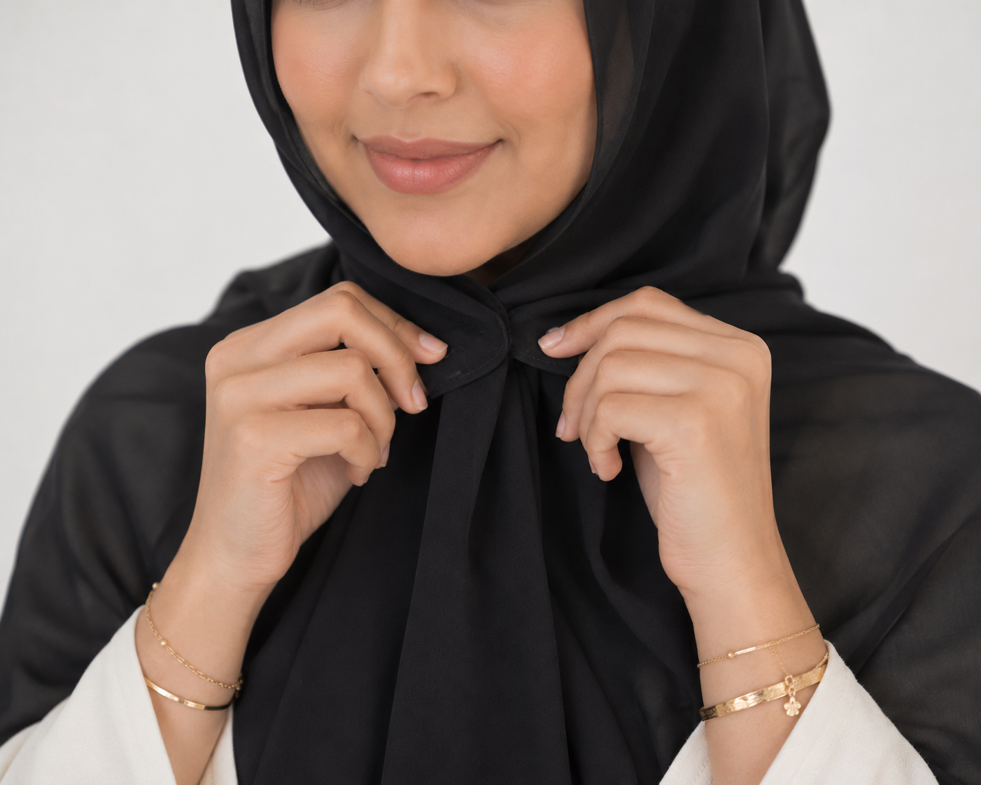 Hijab Instantané Mousseline de Soie – Écharpe Magnétique Tendance