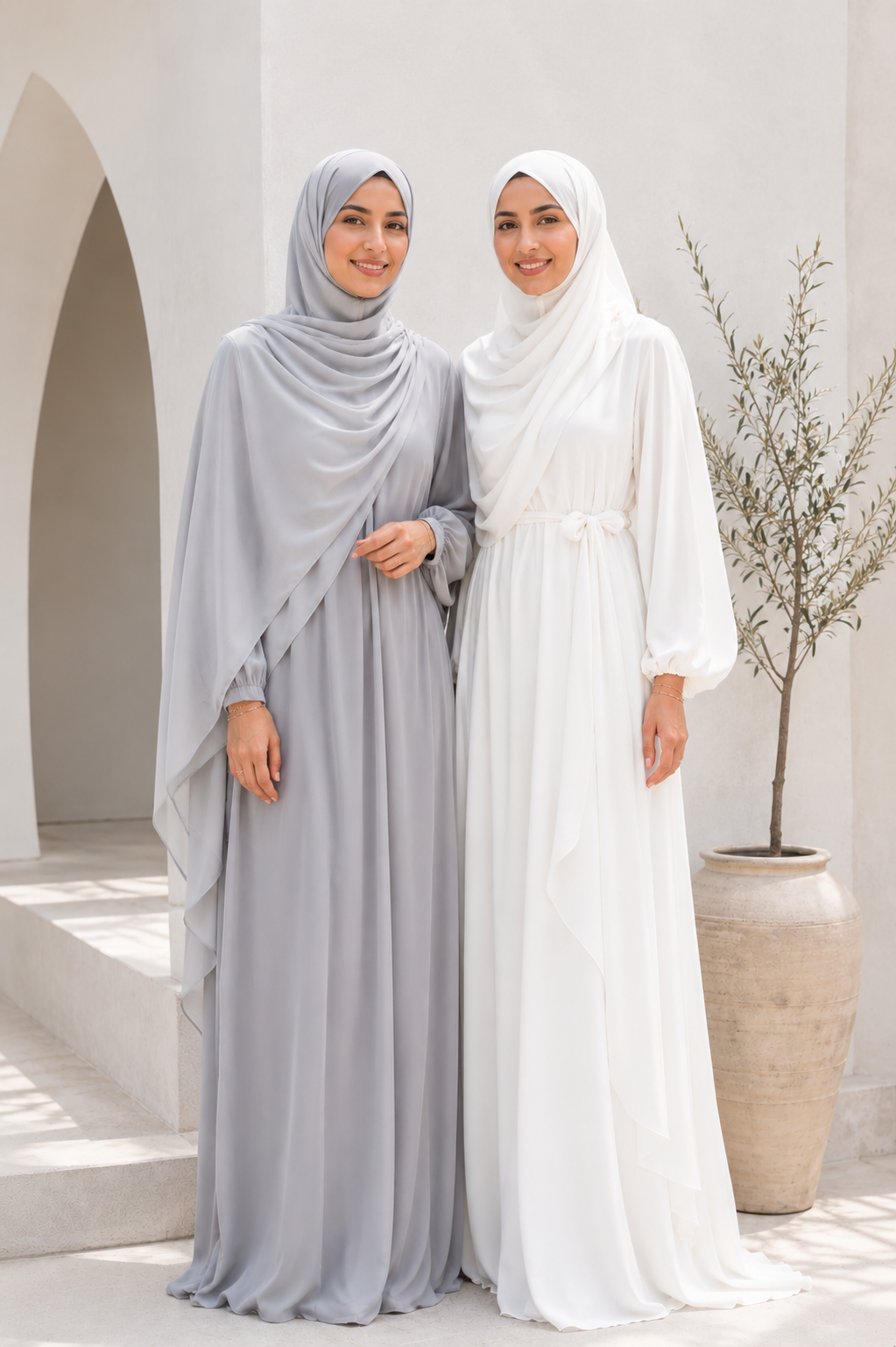 Hijab Instantané Mousseline de Soie – Écharpe Magnétique Tendance