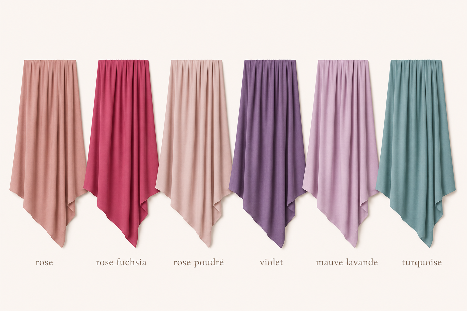 Hijab Jersey Femme – Écharpe Longue Douce & Élastique