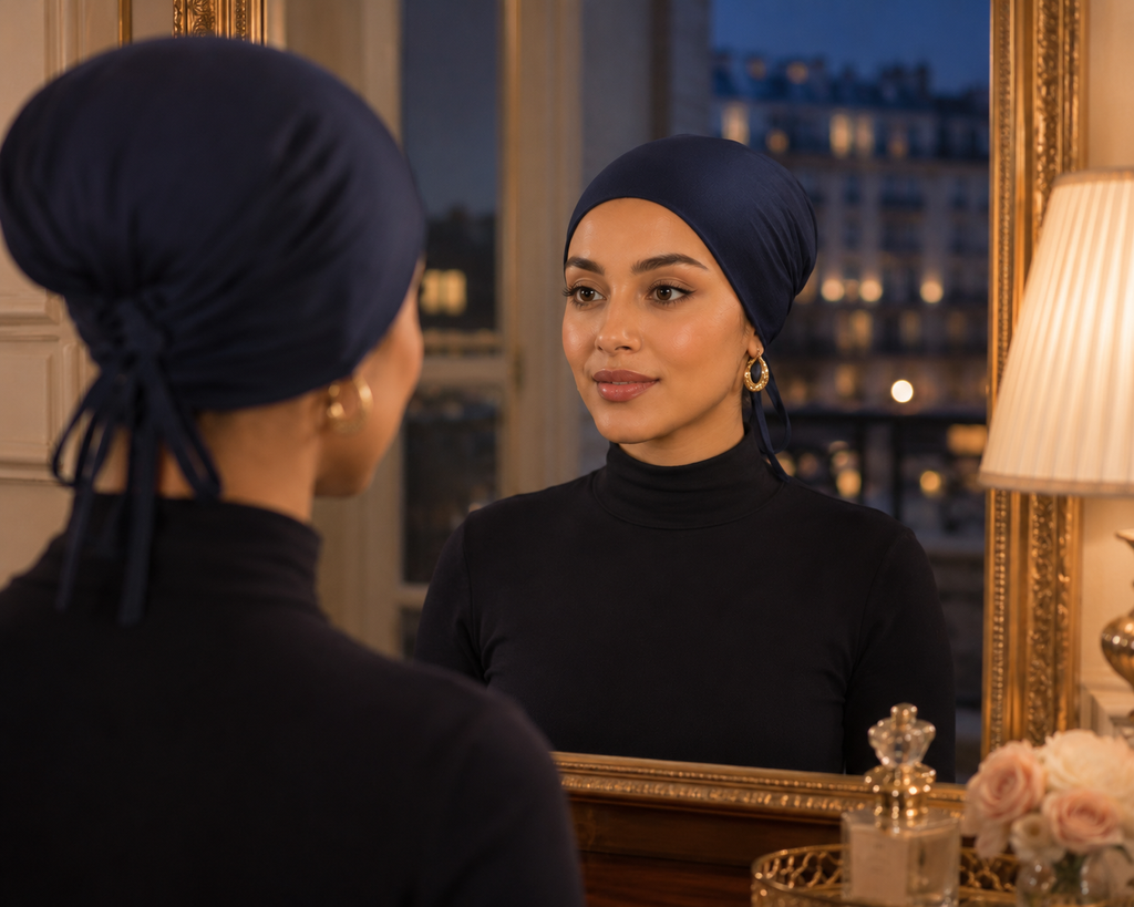 Bonnet Sous-Hijab Femme Modal Doux - Turban Intérieur Antidérapant