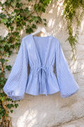 Chemise Manches Bouffantes Nœud — 8 Coloris | Style Modest Chic Féminin