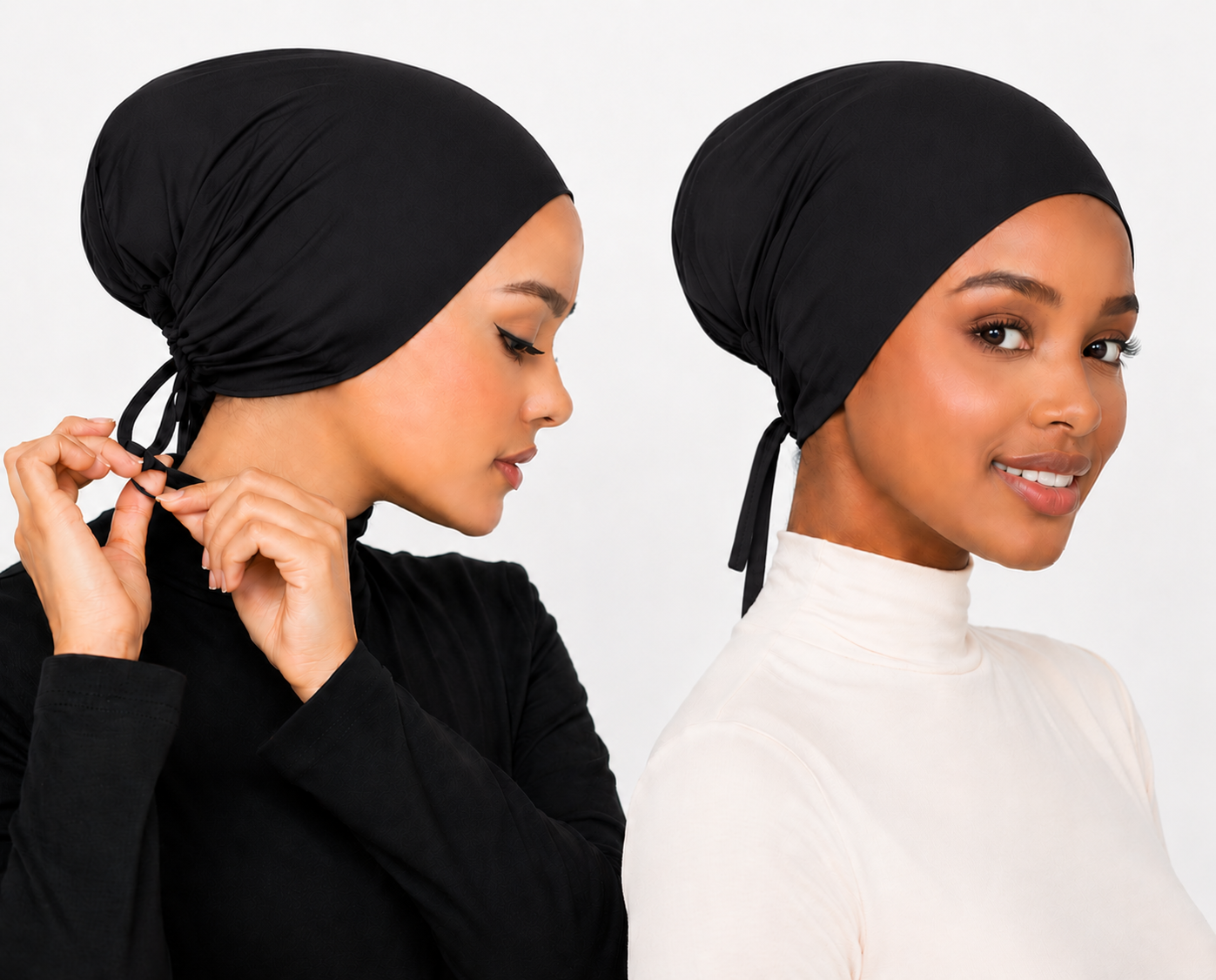 Bonnet Sous-Hijab Femme Modal Doux - Turban Intérieur Antidérapant