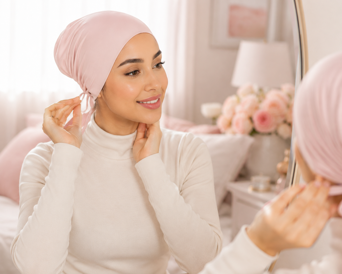 Bonnet Sous-Hijab Femme Modal Doux - Turban Intérieur Antidérapant