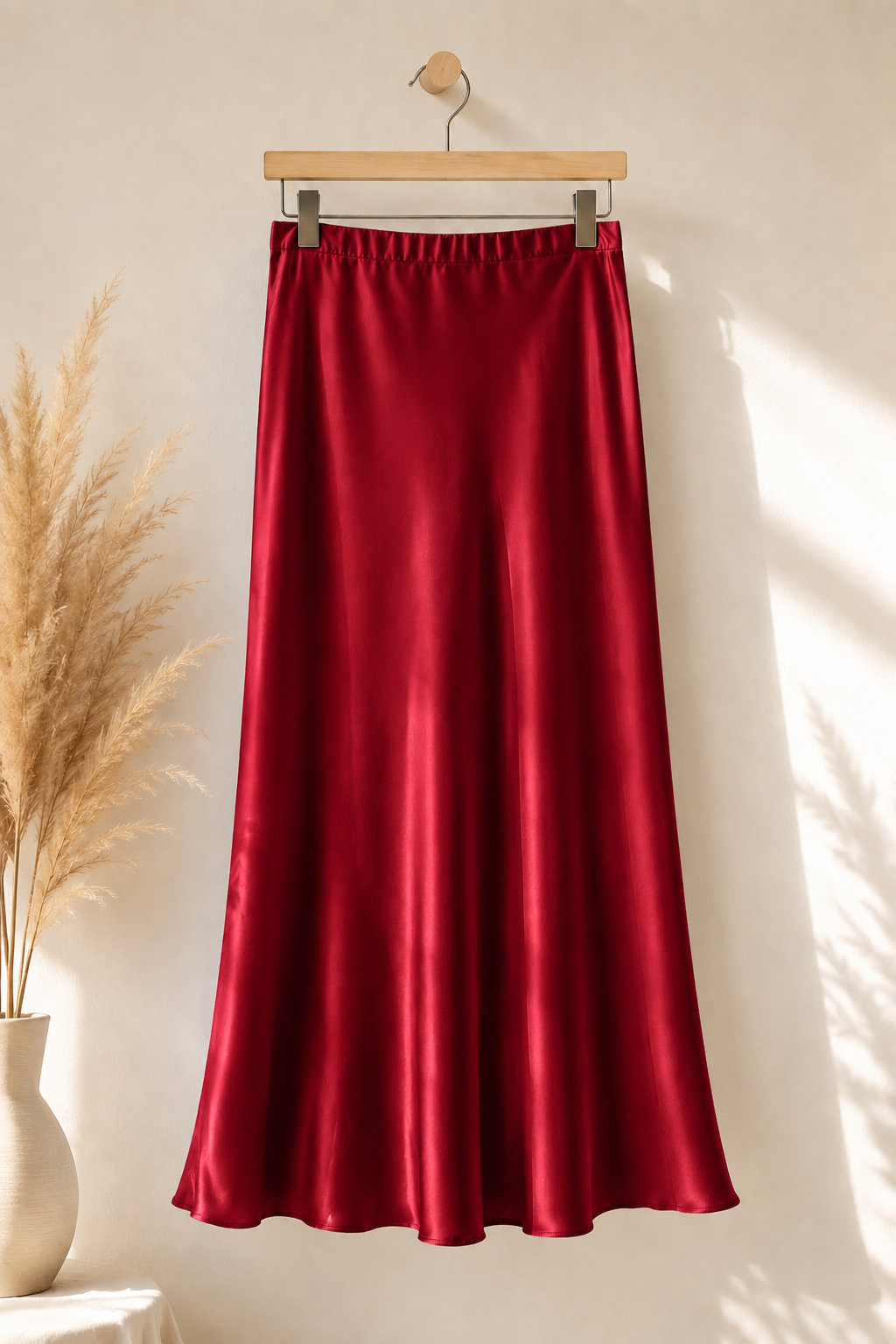 jupe longue satinée, jupe évasée femme, jupe modest fashion, jupe fishtail, jupe satin femme voilée, jupe longue élégante, jupe musulmane, jupe tendance 2026